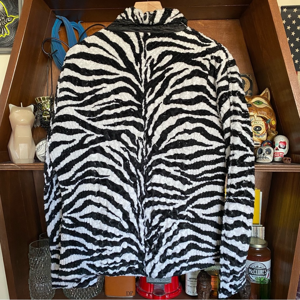 Ubu Zebra Print Reversible Jacket Size Xl - image 5